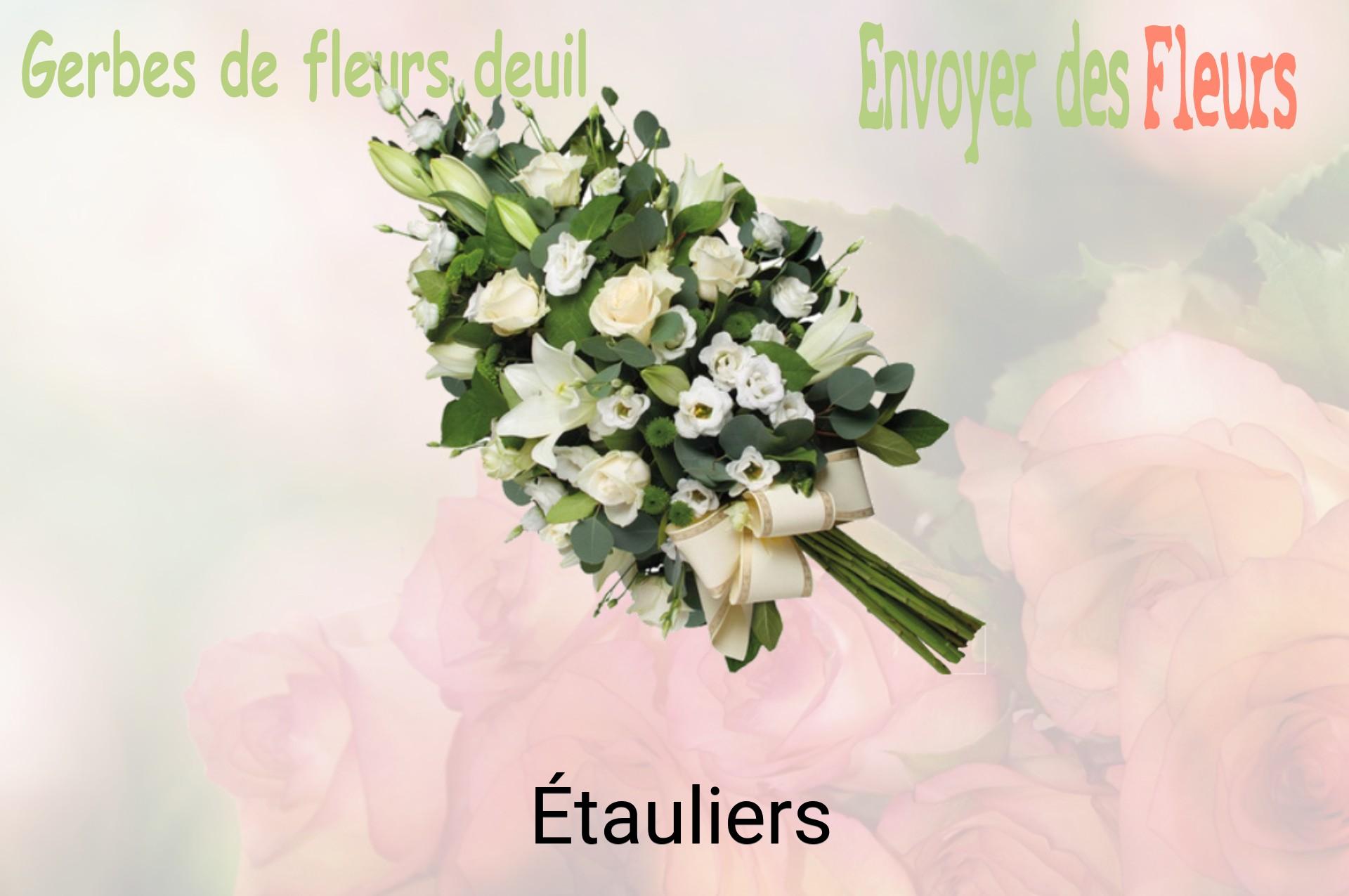 Gerbe de fleurs de deuil livrée à Étauliers